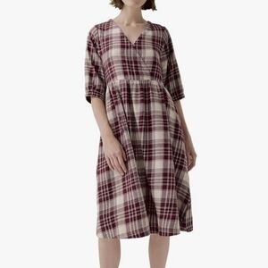 NWT! Pact Flannel Dress